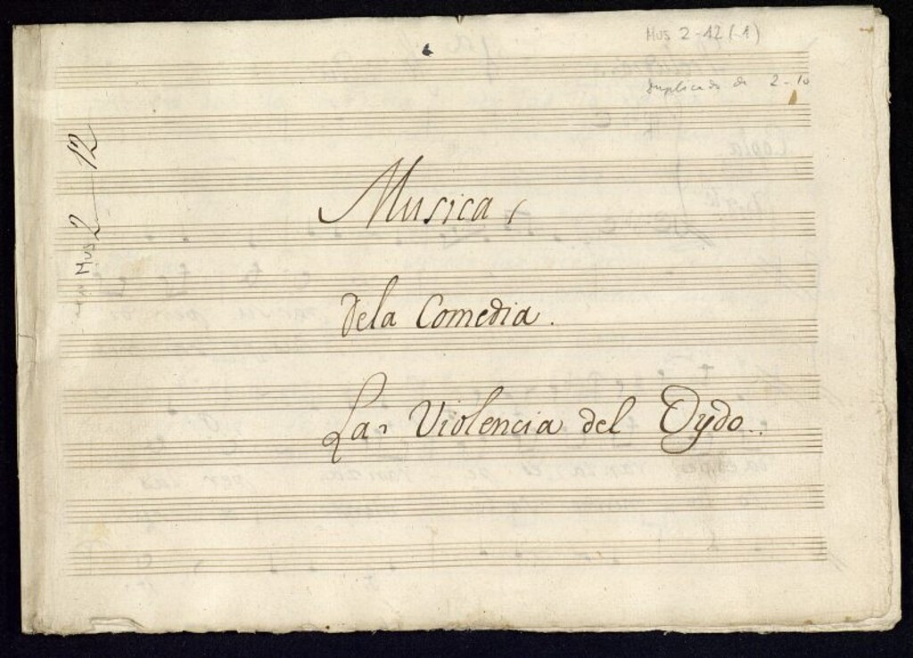 Miniatura de Música de la comedia La Violencia del Oido