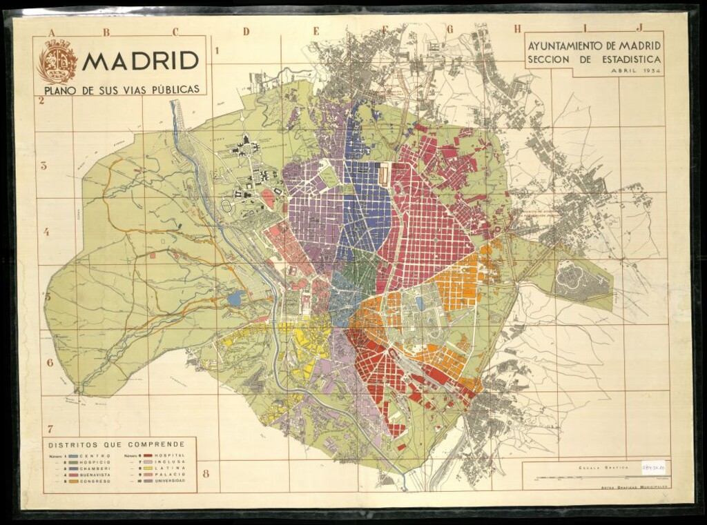 Miniatura de Madrid: Plano de sus vías públicas