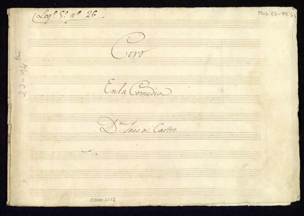 Miniatura de Coro en la comedia Doña Inés de Castro