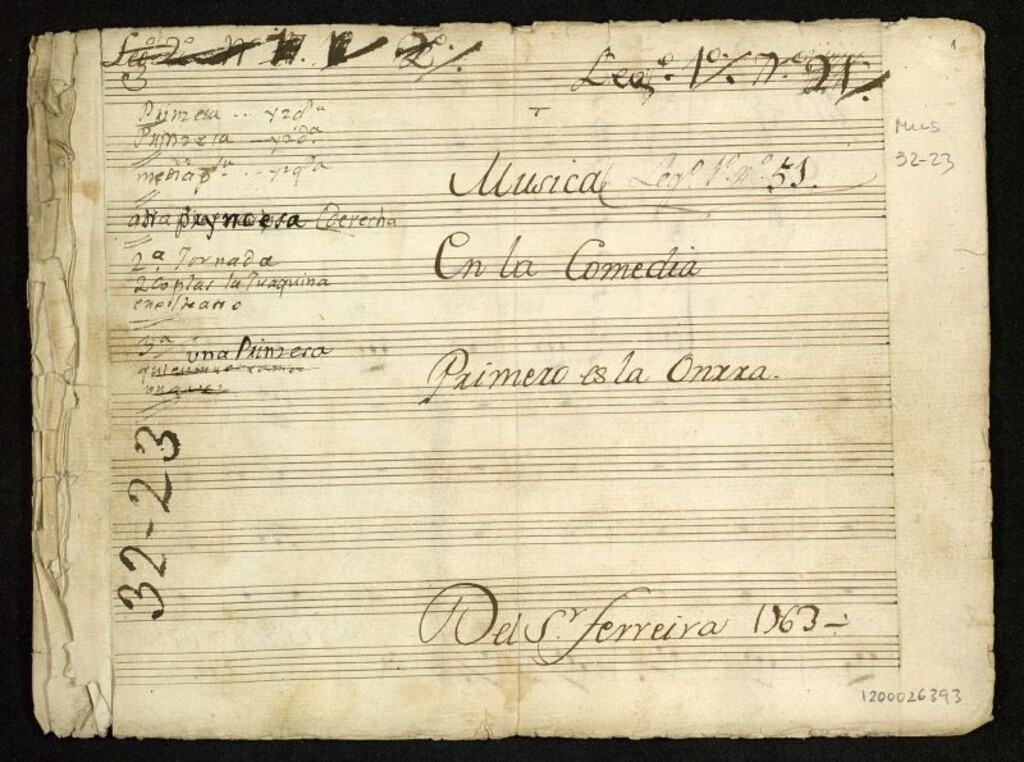 Miniatura de Música en la comedia Primero es la honra
