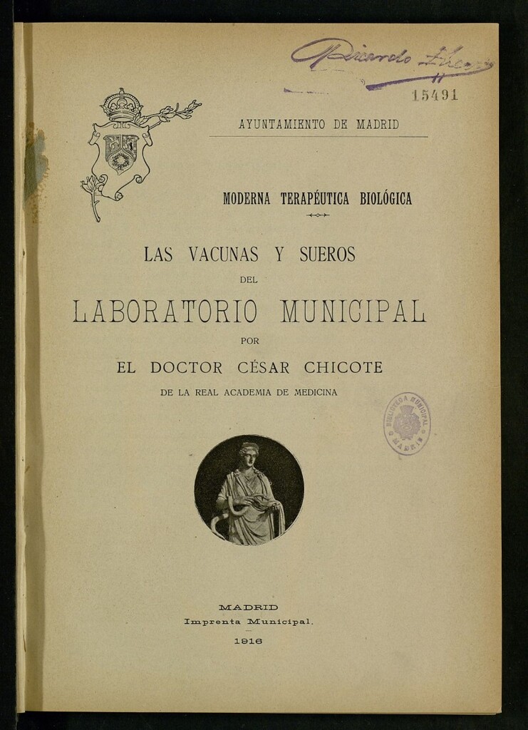 Miniatura de Moderna terapéutica biológica: las vacunas y sueros del laboratorio municipal