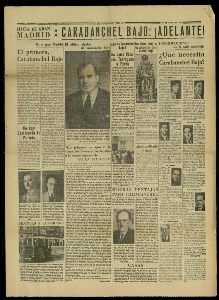 Miniatura de Informaciones : Hacia el gran Madrid : Carabanchel Bajo ¡adelante!