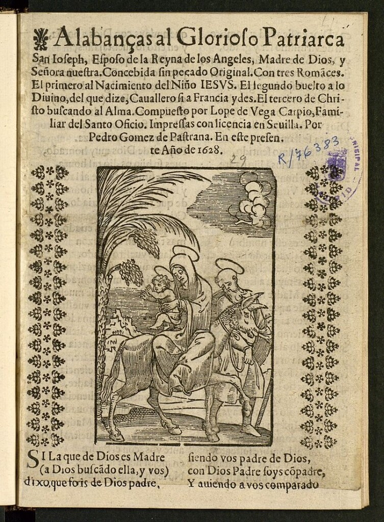 Miniatura de Alabanças al Glorioso Patriarca San Ioseph