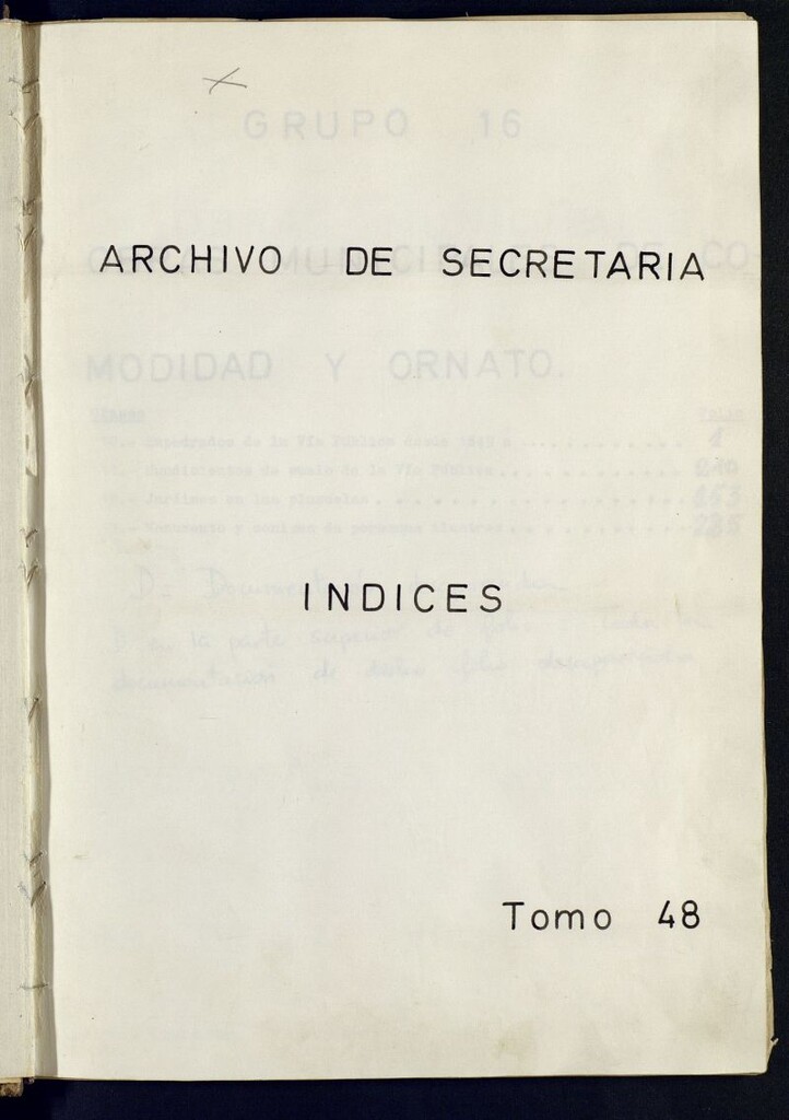 Miniatura de Inventario de Secretaría (Tomo 48): obras municipales 1445-1897