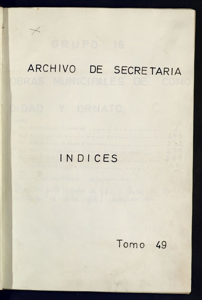 Miniatura de Inventario de Secretaría (Tomo 49) : obras municipales 1339-1897