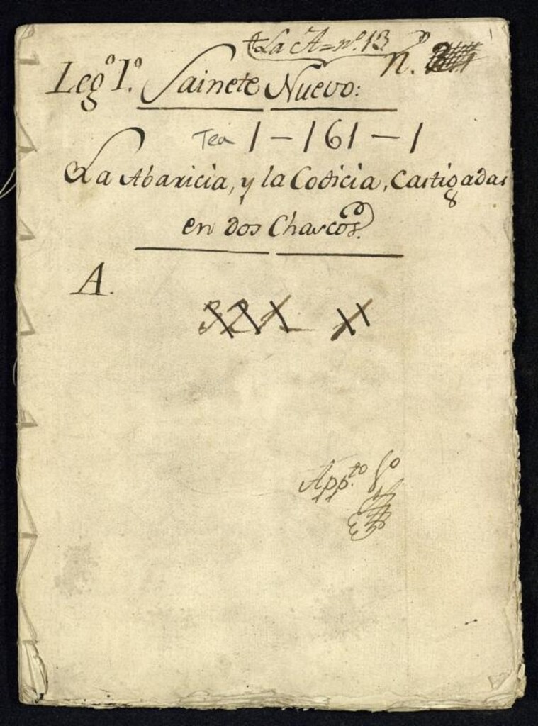 Miniatura de La Avaricia y la codicia, castigada en dos chascos