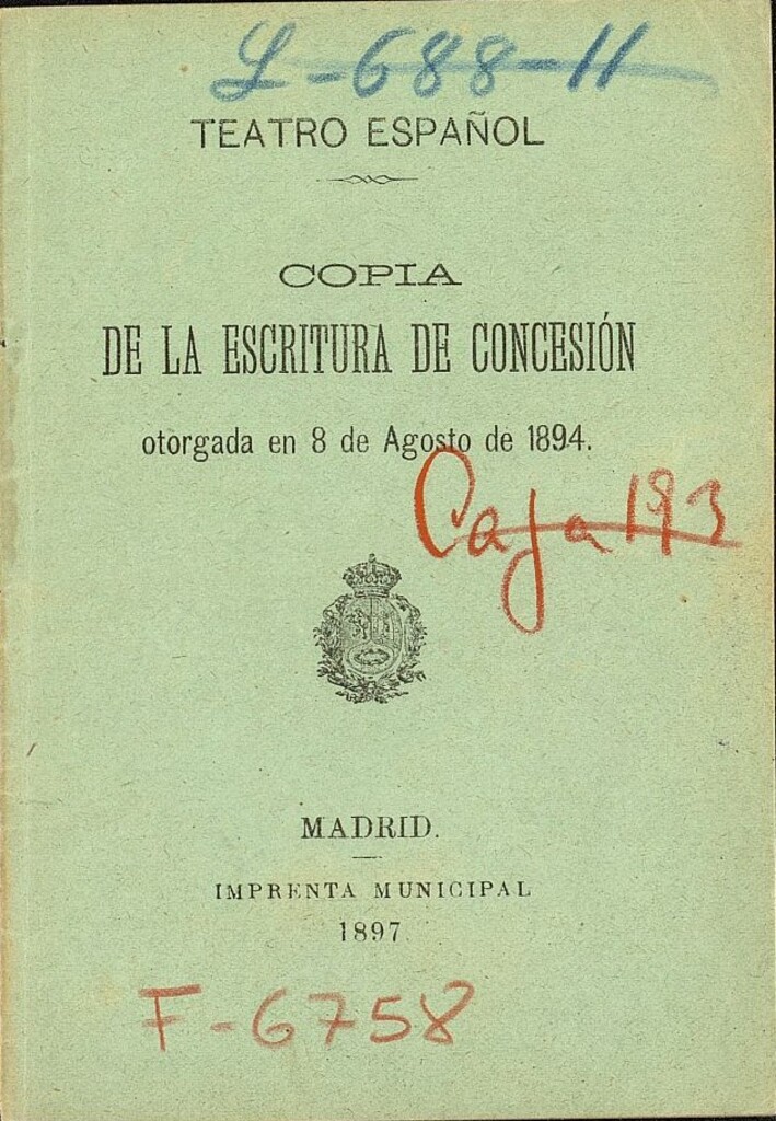Miniatura de Copia de la escritura de concesión otorgada en 8 de agosto de 1894