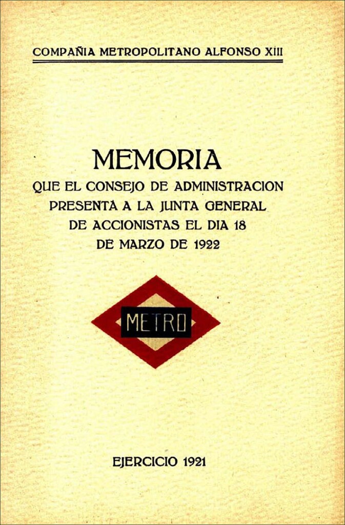 Miniatura de Memoria que el Consejo de Administración presenta a la Junta General de Accionistas del día 18 de marzo de 1922: Ejercicio 1921