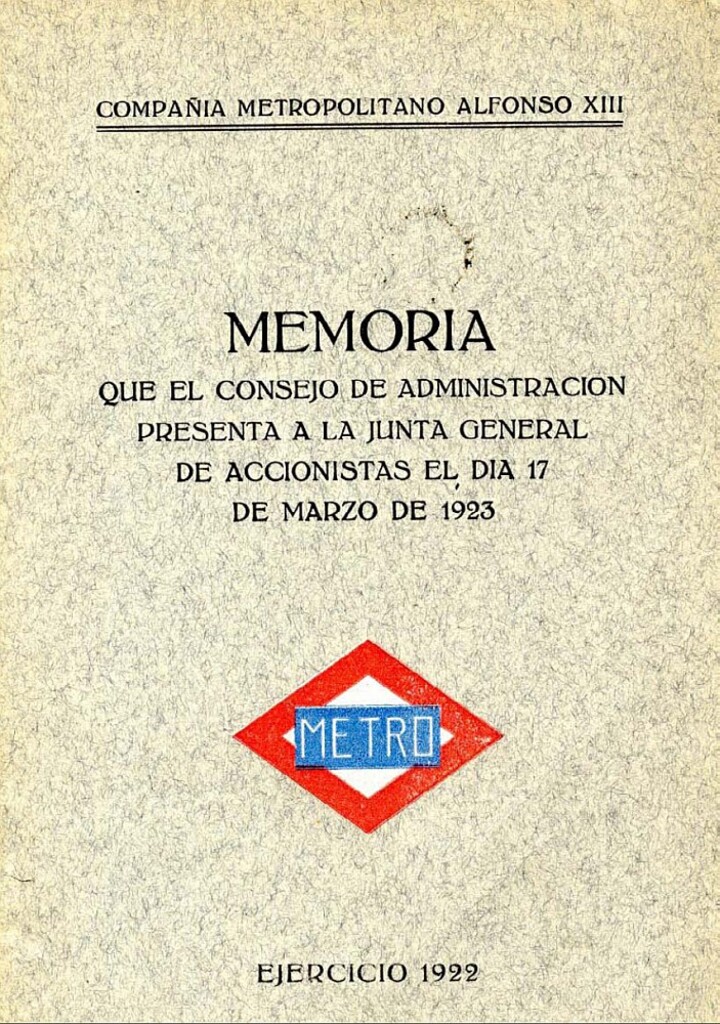 Miniatura de Memoria que el Consejo de Administración presenta a la Junta General de Accionistas del día 17 de marzo de 1923: Ejercicio 1922