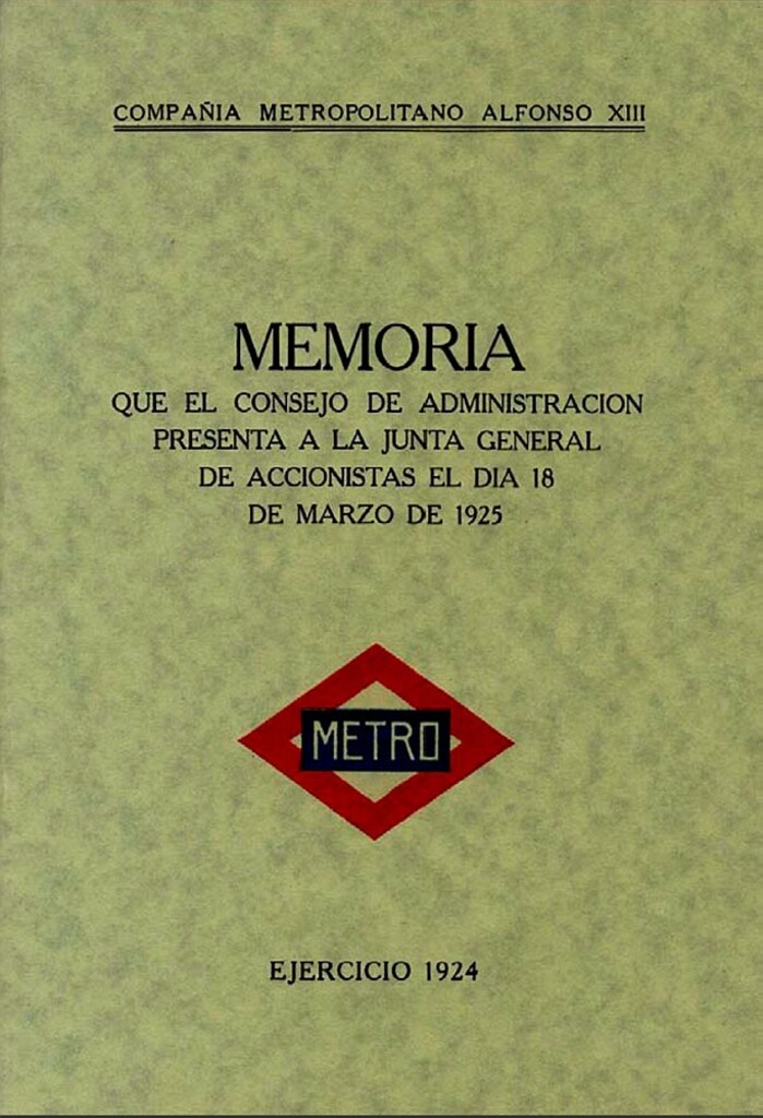 Miniatura de Memoria que el Consejo de Administración presenta a la Junta General de Accionistas del día 18 de marzo de 1925: Ejercicio 1924