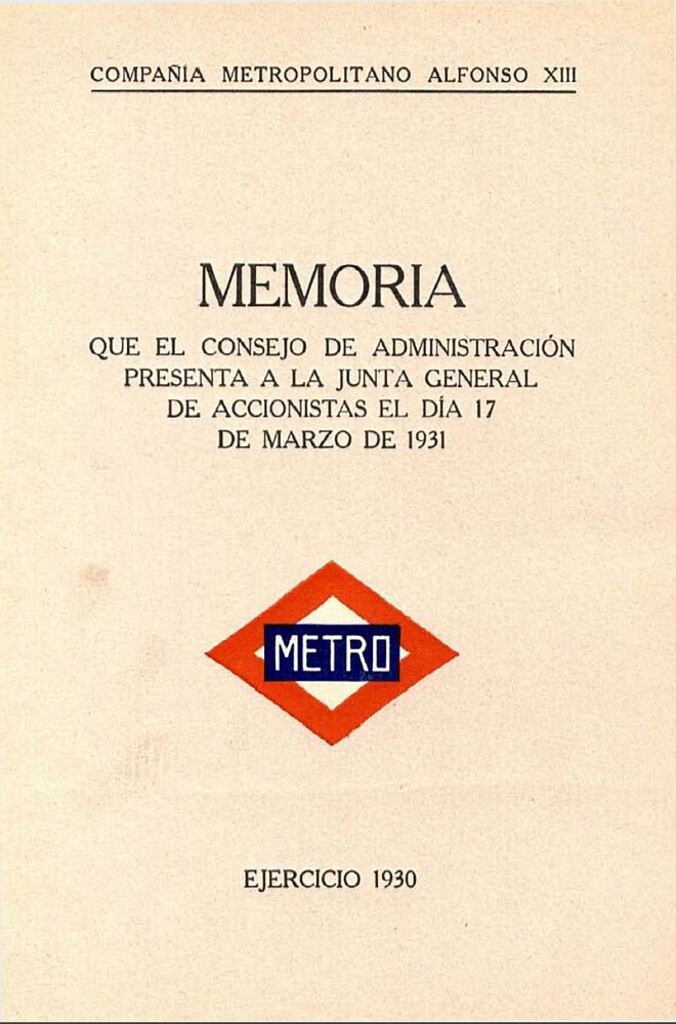 Miniatura de Memoria que el Consejo de Administración presenta a la Junta General de Accionistas del día 17 de marzo de 1931: Ejercicio 1930