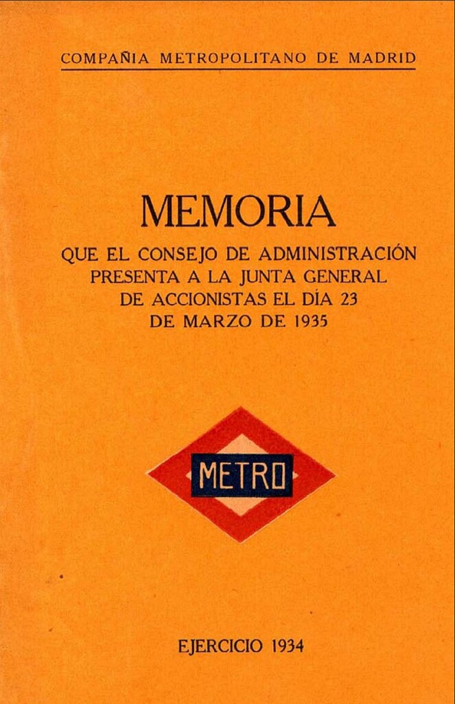 Miniatura de Memoria que el Consejo de Administración presenta a la Junta General de Accionistas del día 23 de marzo de 1935: Ejercicio 1934