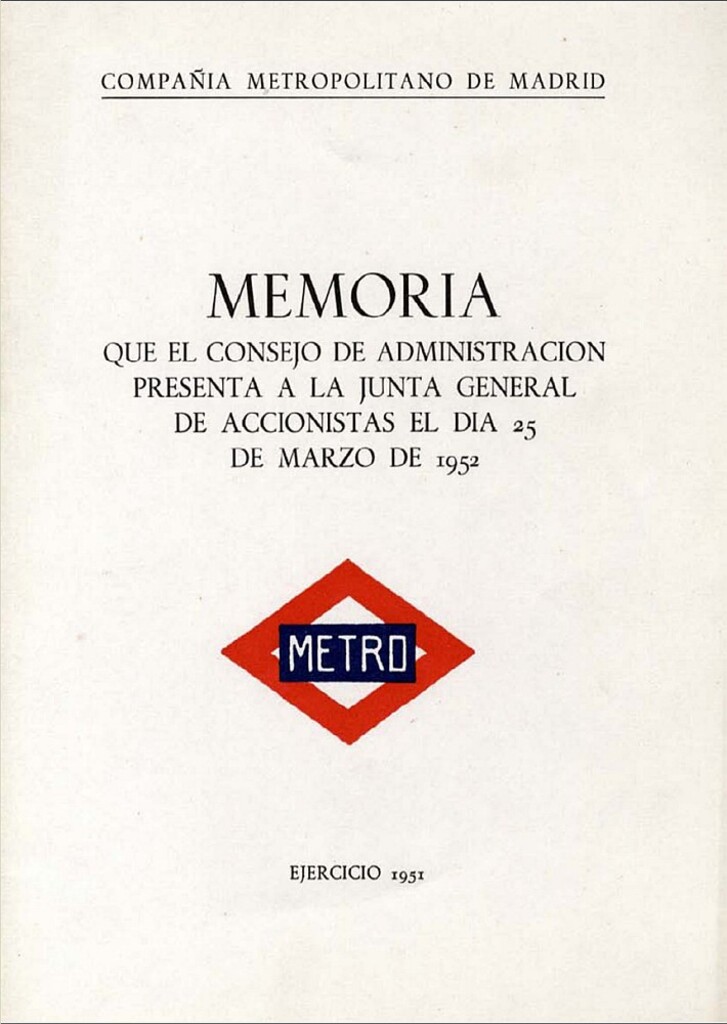 Miniatura de Memoria que el Consejo de Administración presenta a la Junta General de Accionistas del día 25 de marzo de 1952: Ejercicio 1951