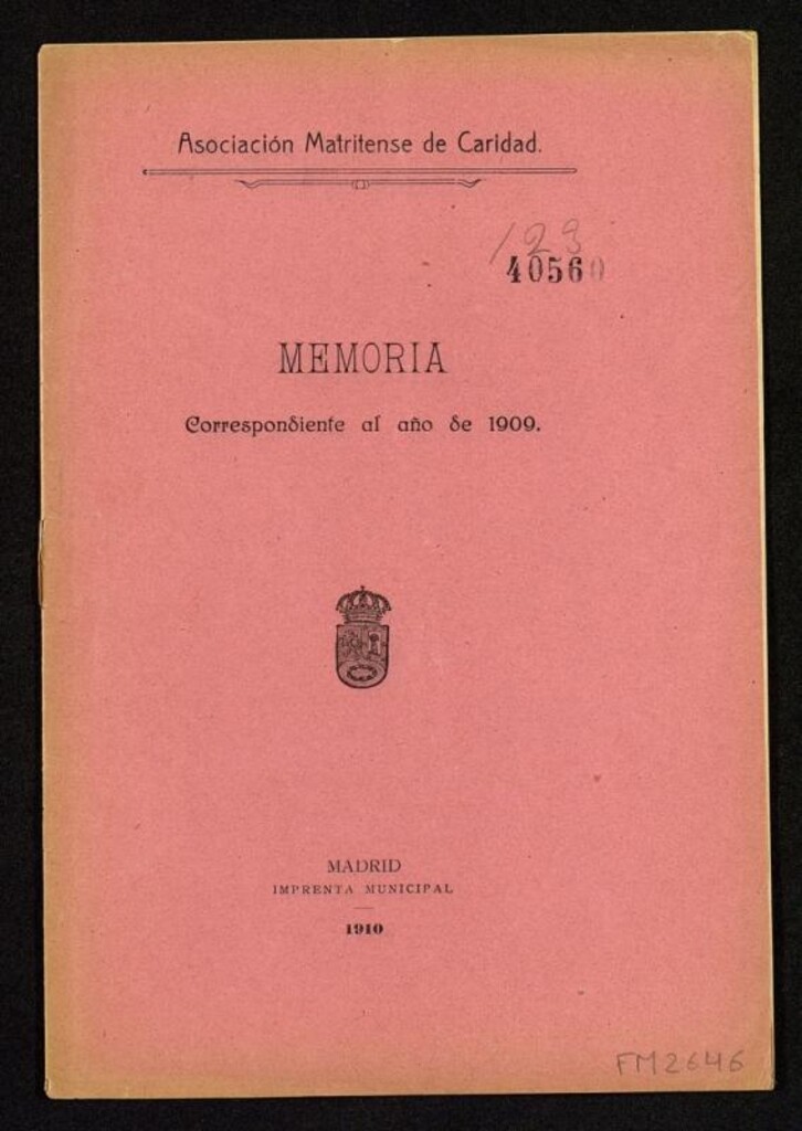 Miniatura de Memoria correspondiente al año 1909