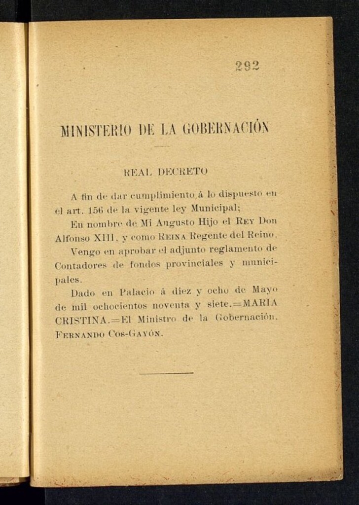 Miniatura de Reglamento de los contadores de fondos provinciales o municipales