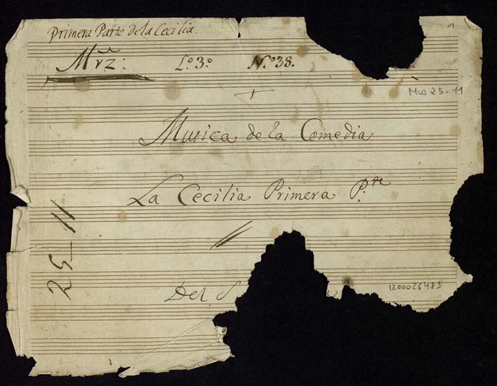 Miniatura de Música de la comedia La Cecília primera parte