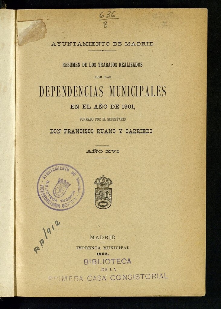 Miniatura de Resumen de los trabajos realizados por las dependencias municipales.