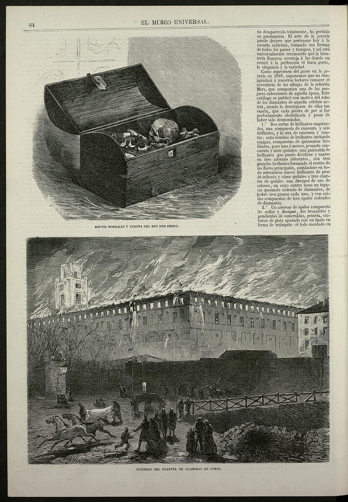 Miniatura de El incendio del Cuartel de Guardias de Corps