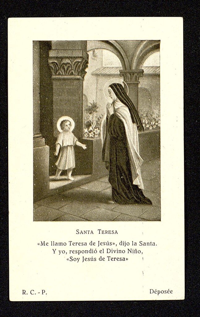 Miniatura de [Recordatorios y estampas devocionales de Santa Teresa de Jesús]