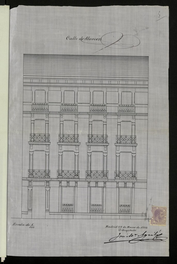 Miniatura de Expediente solicitud de licencia para la construcción de una casa en la calle Alarcón