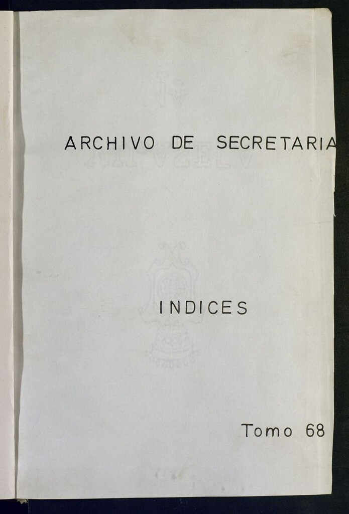 Miniatura de Inventario de Secretaría (Tomo 68) : Rentas municipales (1453-1897)