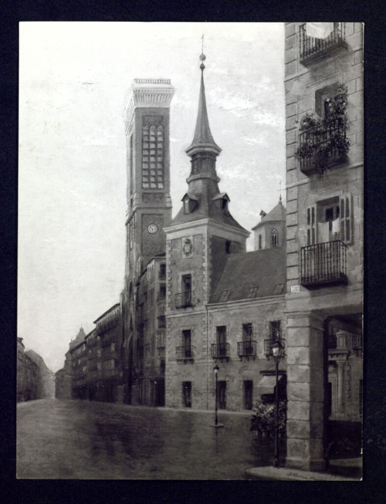 Miniatura de Carpeta y dos fotografias sueltas de Vistas de Madrid