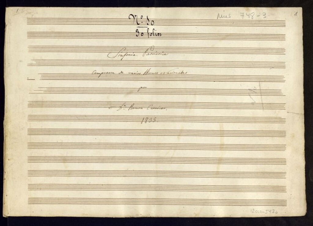 Miniatura de Sinfonia patriotica compuesta de varios himnos nacionales