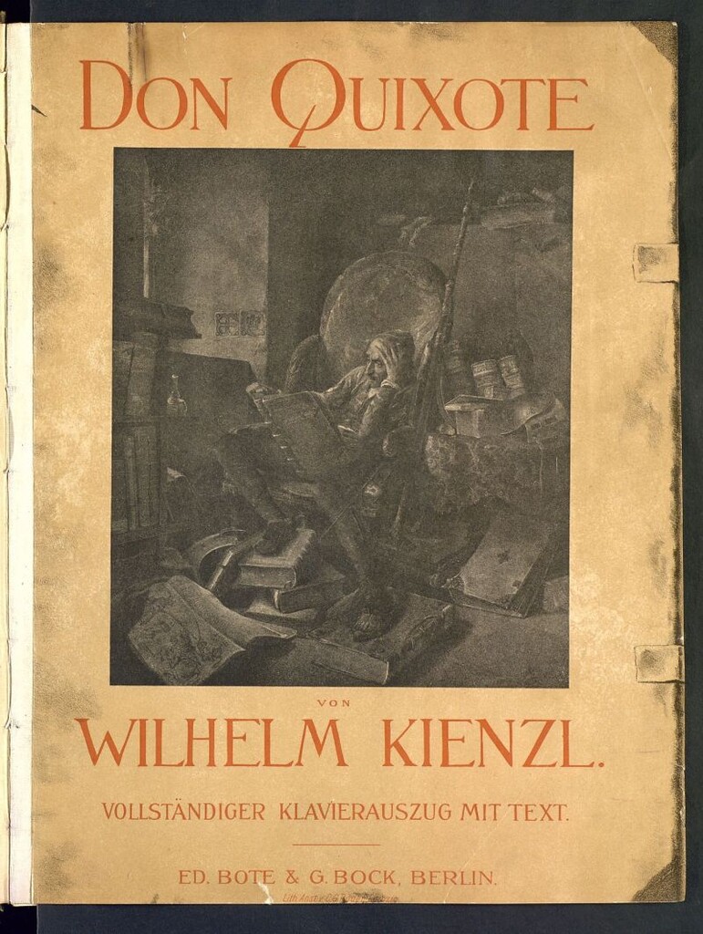 Miniatura de Don Quixote : eine musikalische Tragikomödie in drei Aufzügen : op. 50