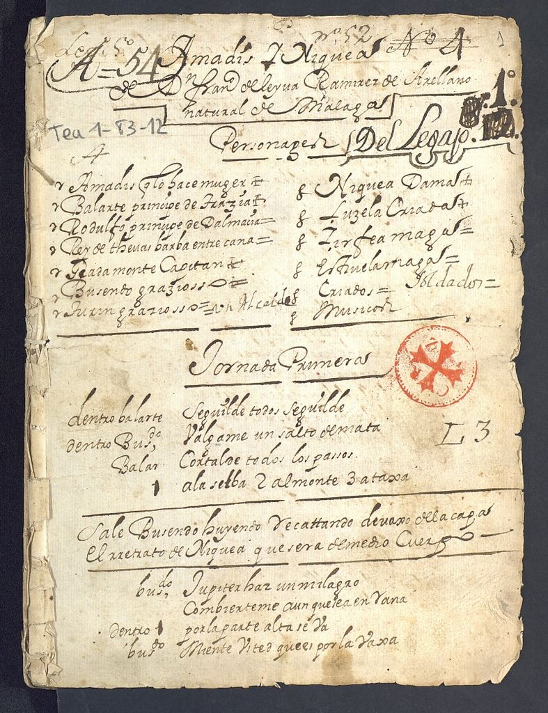 Miniatura de Amadís y Niquea