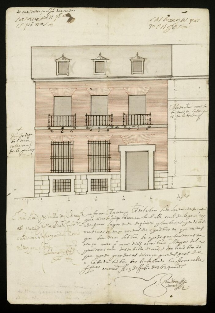 Miniatura de Casa de D. José Beltrán en la calle real de Leganitos.