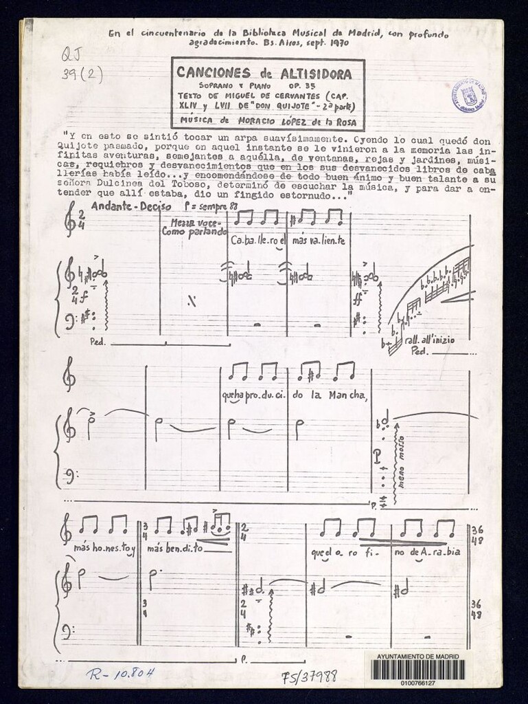 Miniatura de Canciones de Altisidora : op.35