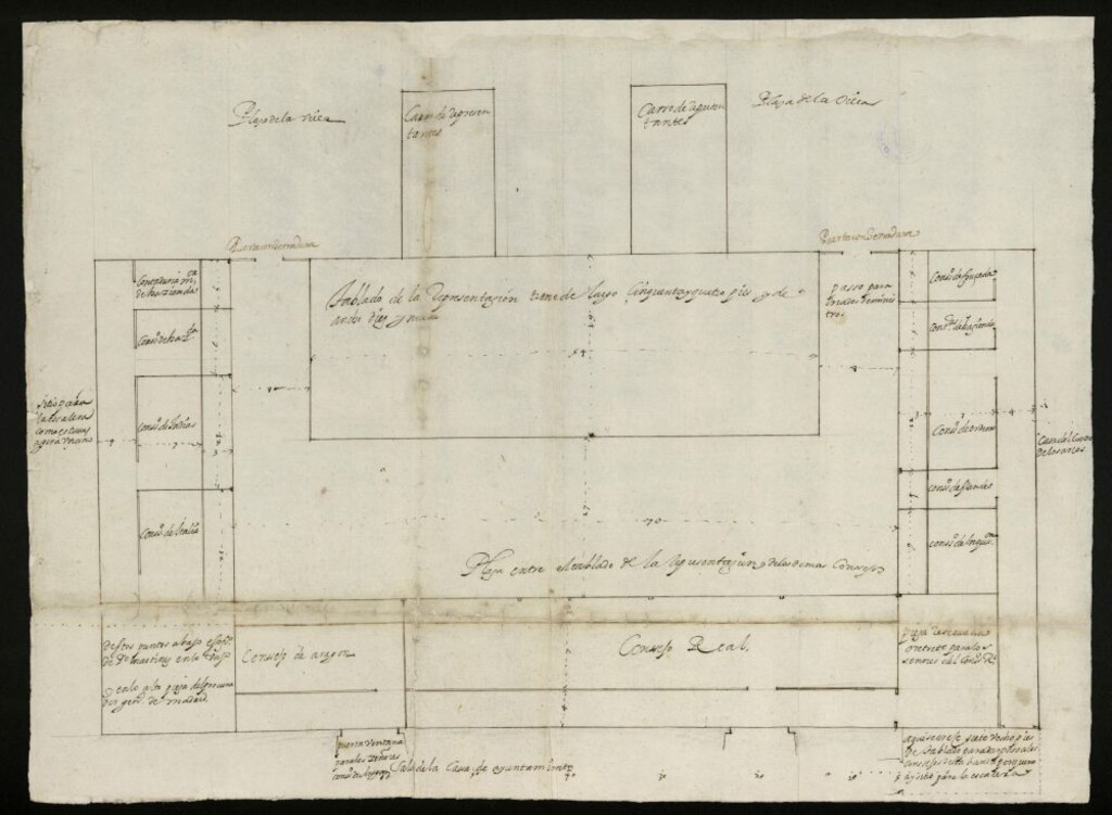 Miniatura de Tablado para la representación del Santísimo Sacramento.