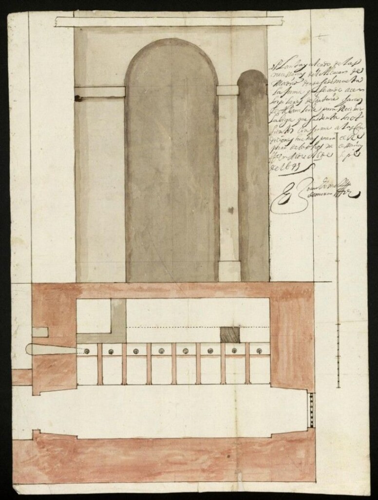 Miniatura de Necesarias del Alcázar de Madrid.
