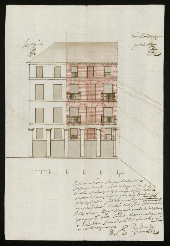 Miniatura de Casa de Dª María de Ortega en Puerta Cerrada.