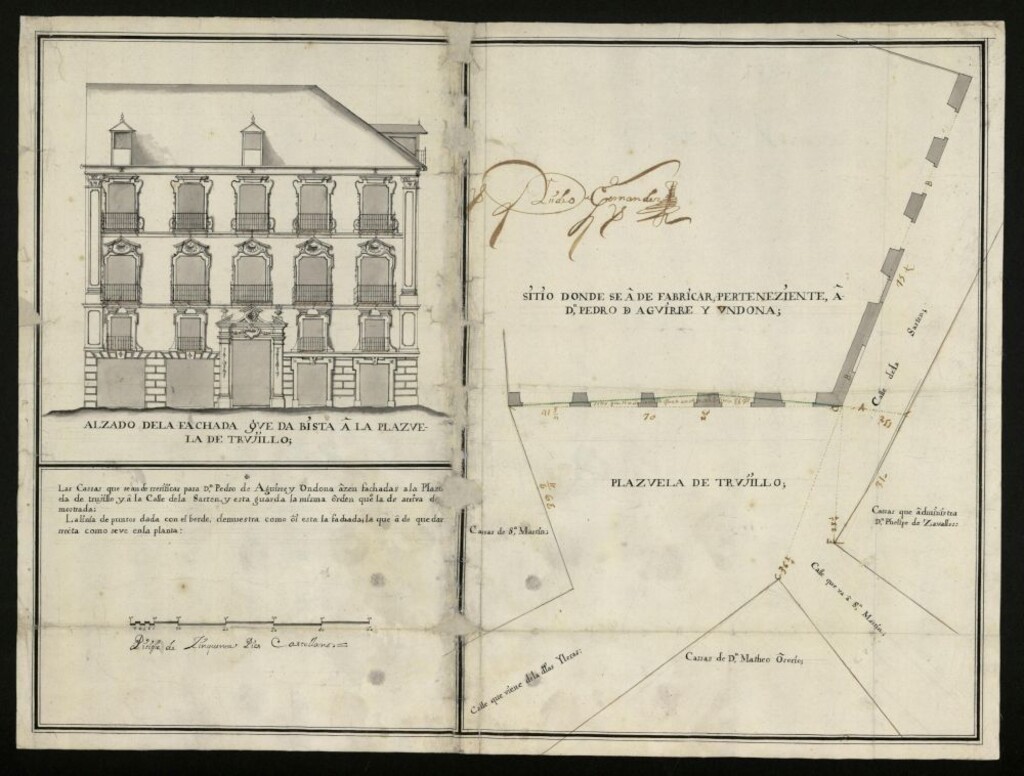 Miniatura de Casa de Don Pedro Aguirre en la Plazuela de Trujillo