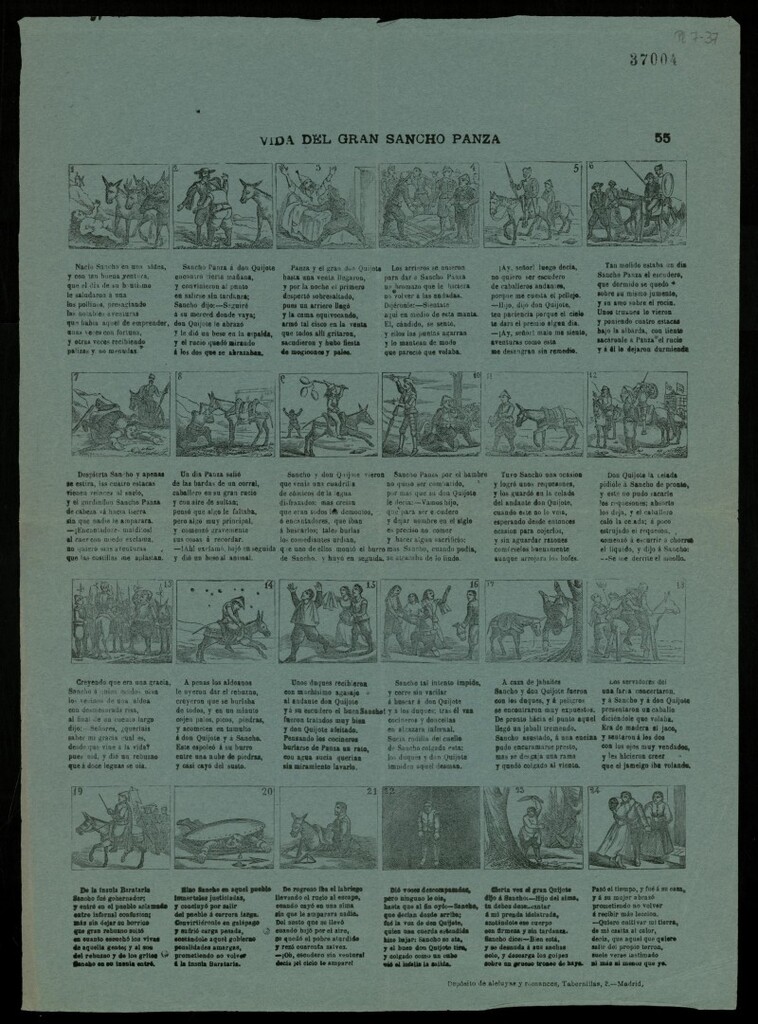 Miniatura de Vida del gran Sancho Panza: aleluya