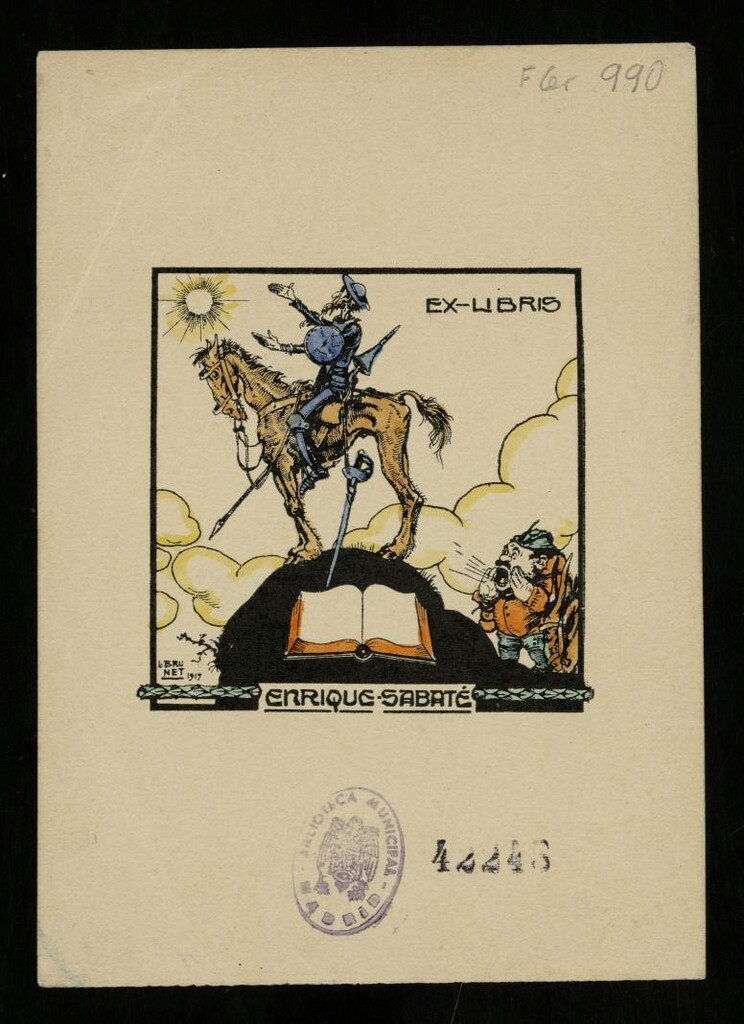 Miniatura de Ex libris, Enrique Sabaté