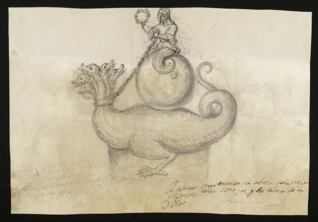 Miniatura de Tarasca para la procesión del Corpus de 1683
