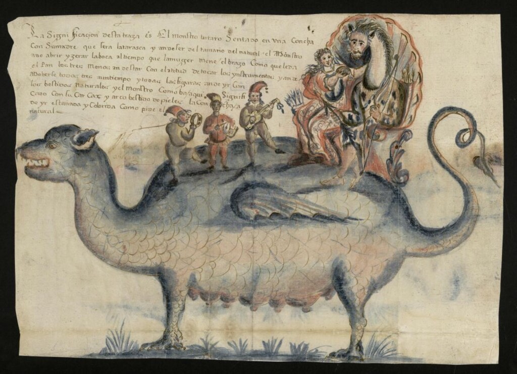 Miniatura de Tarasca para la procesión del Corpus de 1685