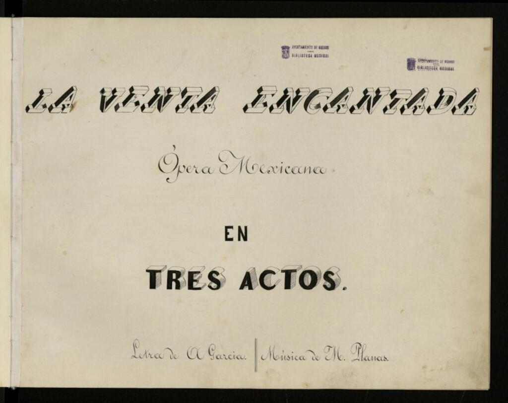 Miniatura de La venta encantada : ópera mexicana en tres actos