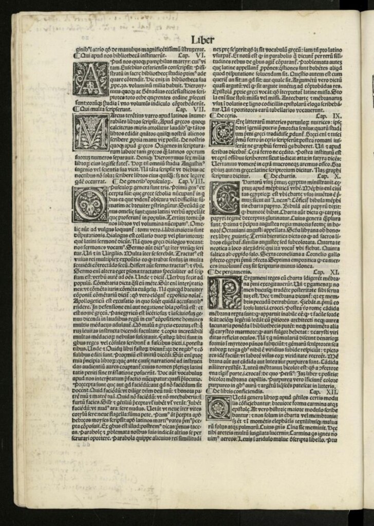 Miniatura de Etymologiae. De summo bono