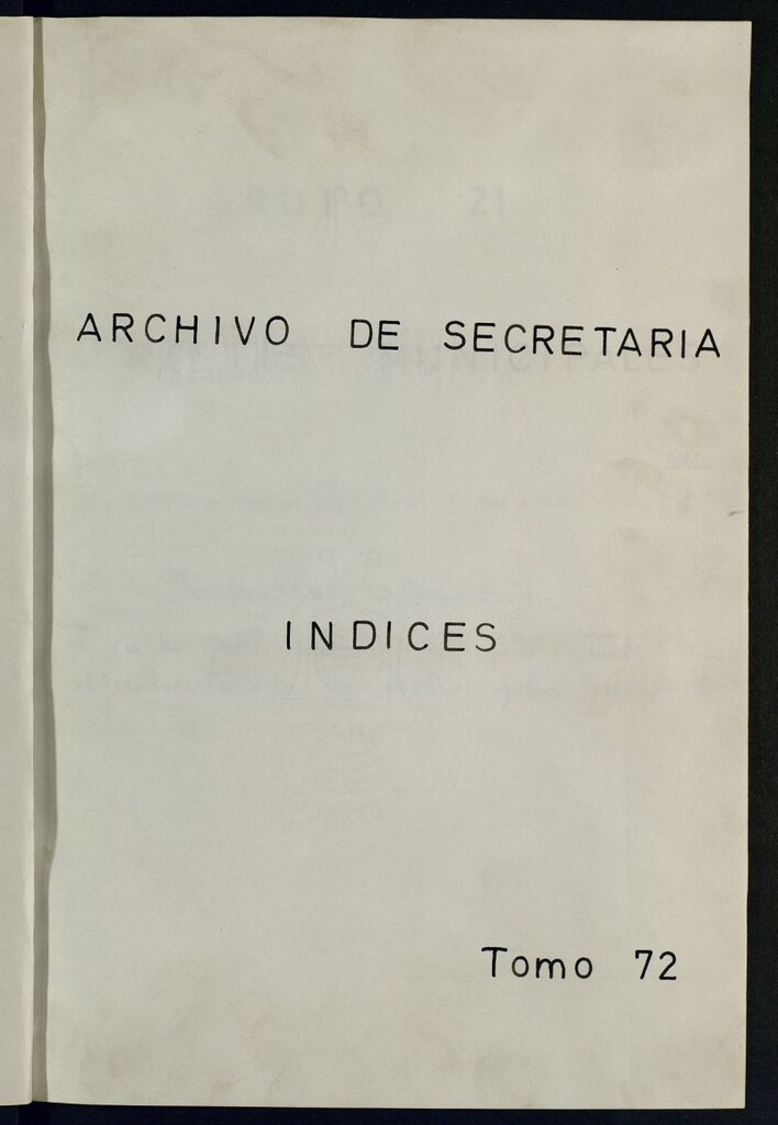 Miniatura de Inventario de Secretaría (Tomo 72): Rentas municipales (1846-1880)