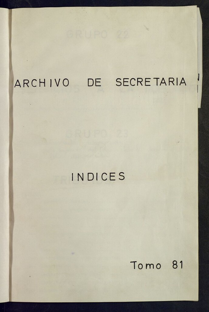 Miniatura de Inventario de Secretaría (Tomo 81) : Tributos (1264-1899)