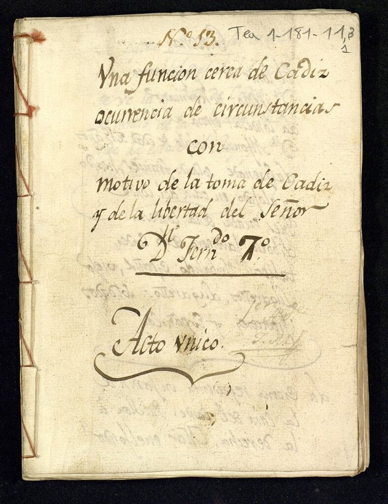 Miniatura de Una función cerca de Cádiz: Ocurrencia de circunstancias con motivo de la toma de Cádiz y de la libertad del señor Dn. Fernando 7º