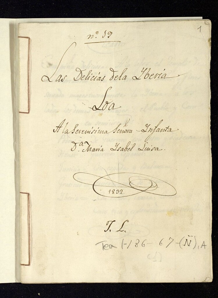 Miniatura de Las Delicias de la Yberia : Loa A la Serenisima Señora Ynfanta Dª Maria Ysabel Luisa