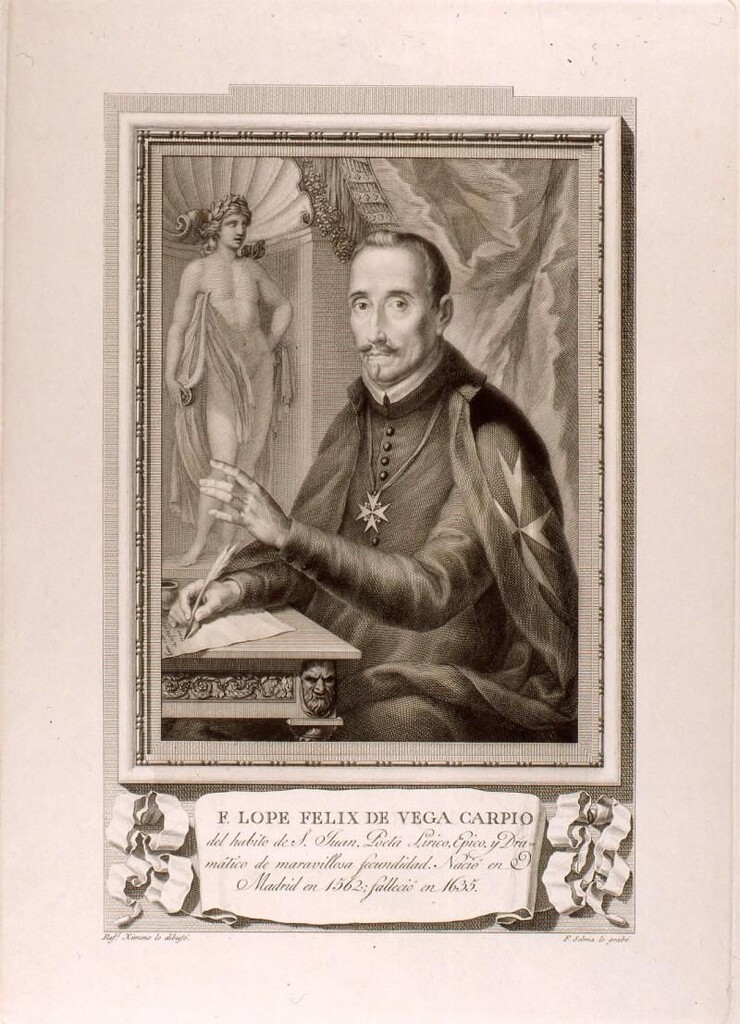 Miniatura de Retrato de Félix Lope de Vega