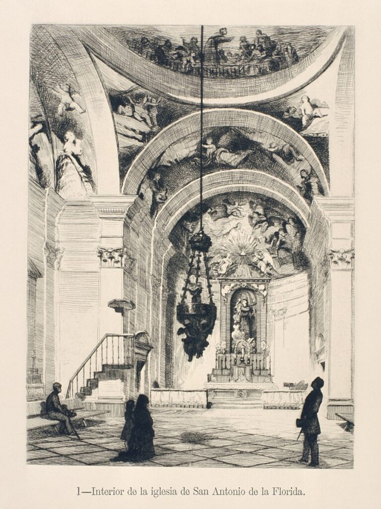 Miniatura de Interior de la iglesia de San Antonio de la Florida