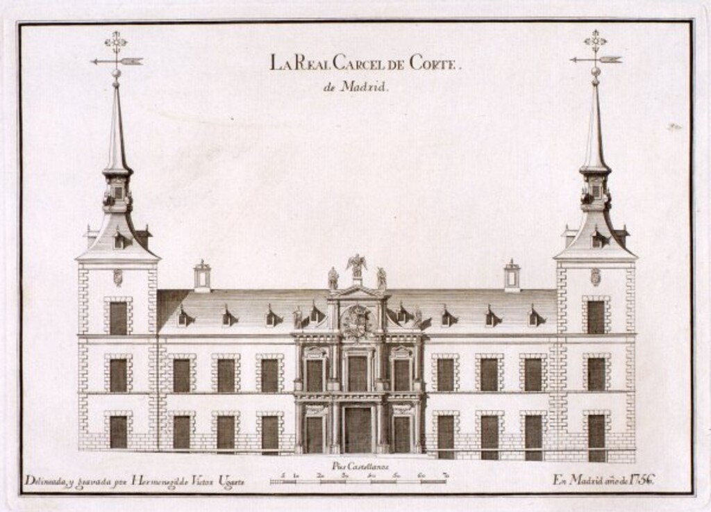 Miniatura de Vista de la Cárcel de Corte. Madrid