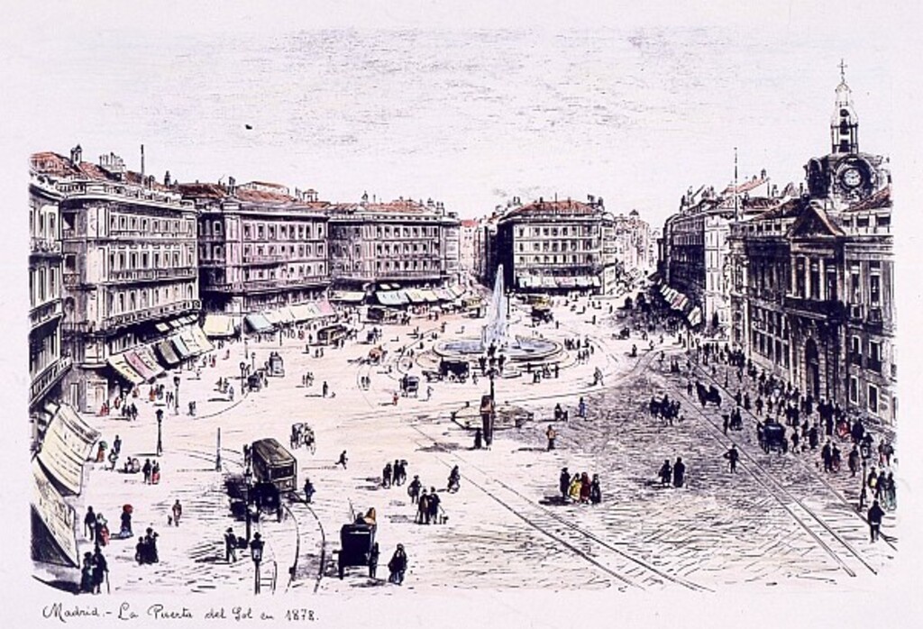 Miniatura de La Puerta del Sol en 1878