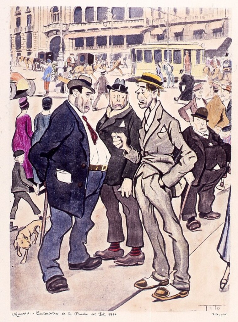 Miniatura de Contertulios de la Puerta del Sol. 1916